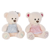 Teddy Bear DKD Home Decor Beige Pink Green Children's 20 x 20 x 50 cm Bear (2 Units)