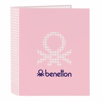 Ringbuch Benetton Vichy Rosa A4 27 x 33 x 6 cm