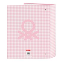 Ringbuch Benetton Vichy Rosa A4 27 x 33 x 6 cm