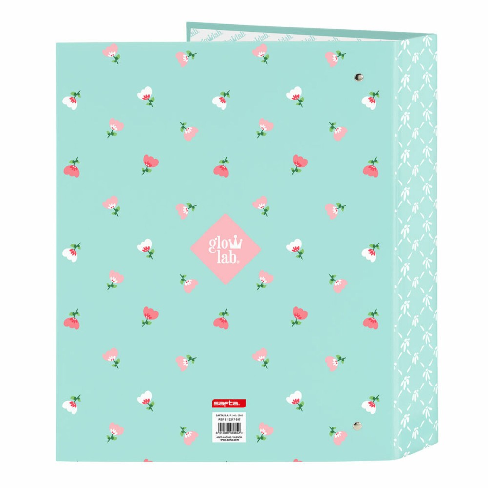 Ring binder Glow Lab Pepa Green A4 27 x 33 x 6 cm