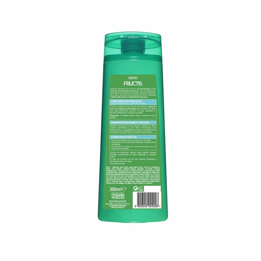 Shampooing Fortifiant Garnier Fructis Pure Fresh Eau de Coco 300 ml