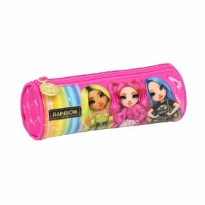 Trousse d'écolier cylindrique Rainbow High Fuchsia (20 x 7 x 7 cm)