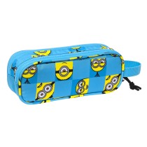 Zweifaches Mehrzweck-Etui Minions Minionstatic Blau (21 x 8 x 6 cm)