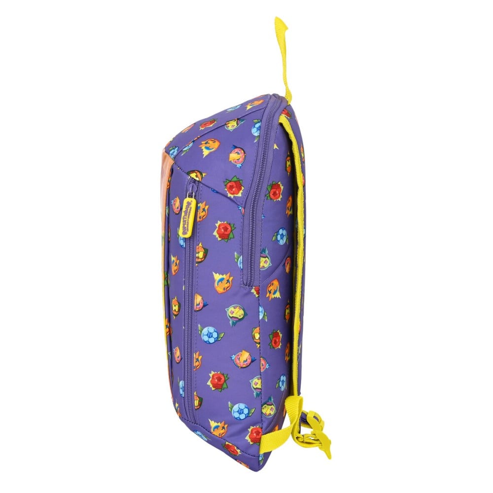 Kinderrucksack SuperThings Guardians of Kazoom Mini Lila Gelb (22 x 39 x 10 cm)