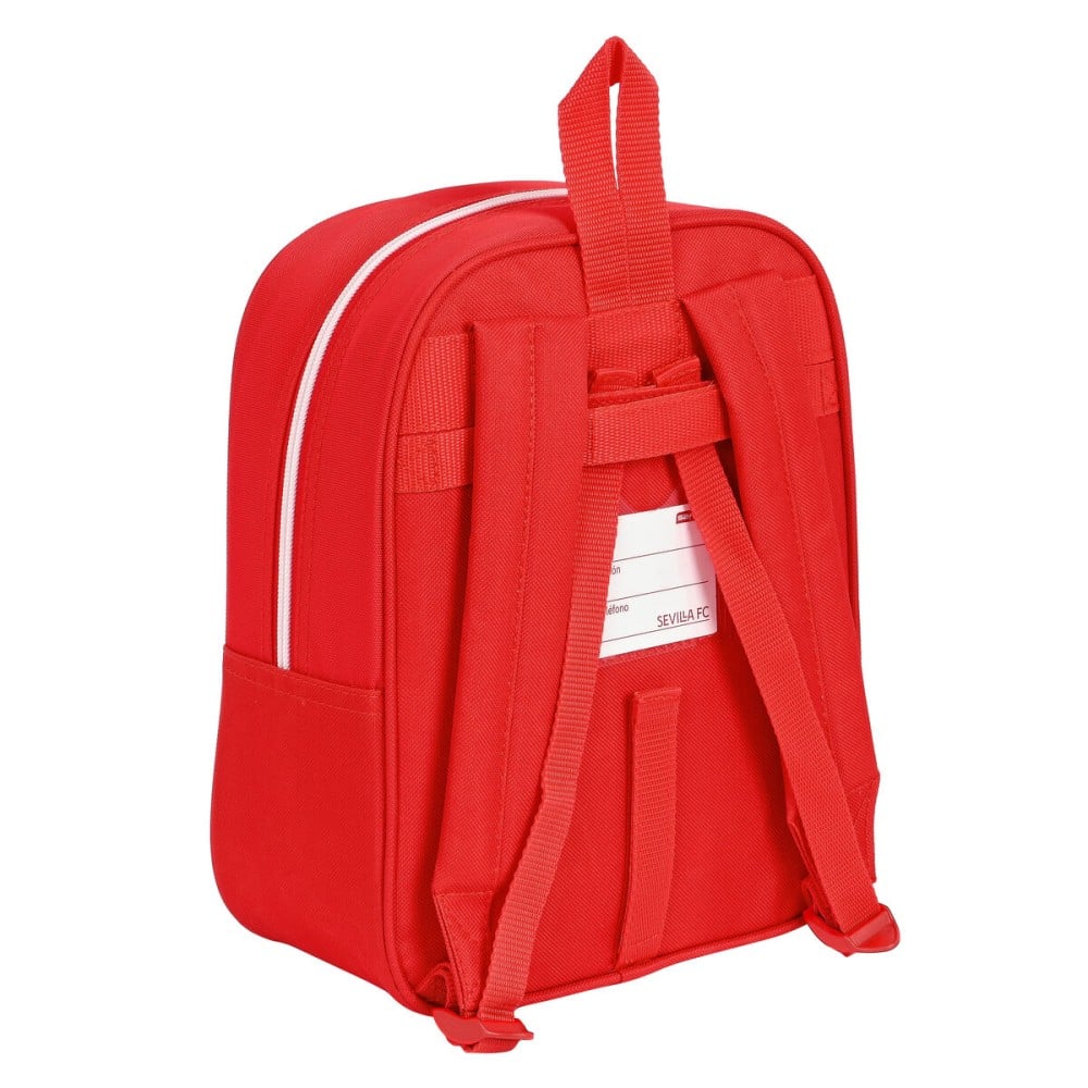 Schulrucksack Sevilla Fútbol Club Rot 22 x 27 x 10 cm