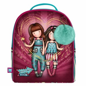 Schulrucksack Gorjuss Fireworks Granatrot 20 x 22 x 10 cm