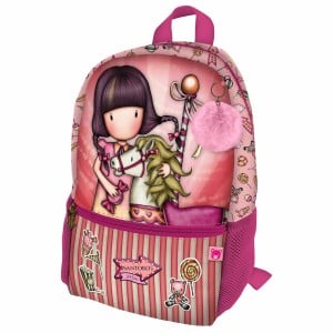 School Bag Gorjuss Carousel Salmon 26 x 34 x 11.4 cm