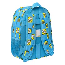 School Bag Minions Minionstatic Blue 26 x 34 x 11 cm