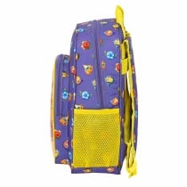 Cartable SuperThings Guardians of Kazoom Jaune Violet 27 x 33 x 10 cm