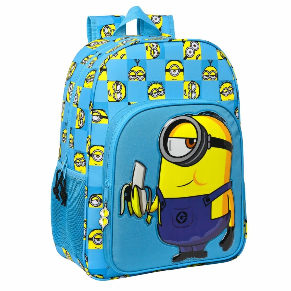 Schulrucksack Minions Minionstatic Blau 33 x 42 x 14 cm