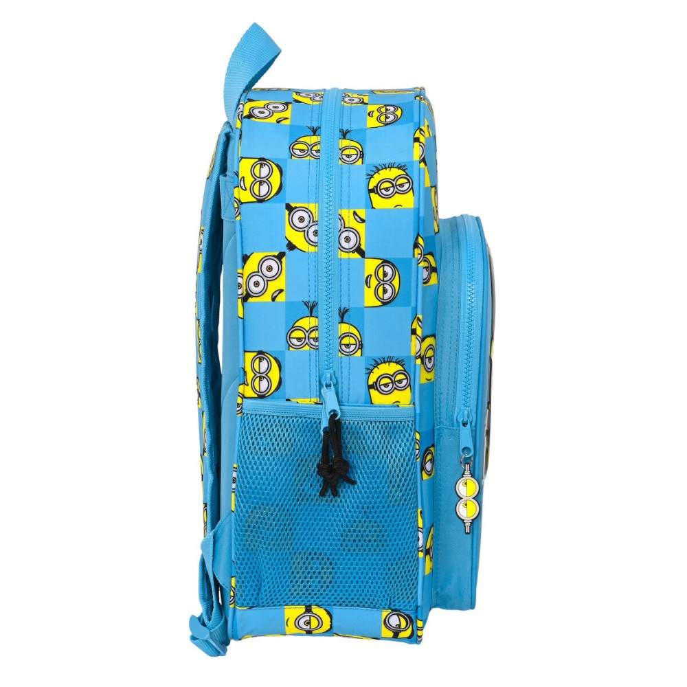 Schulrucksack Minions Minionstatic Blau 33 x 42 x 14 cm