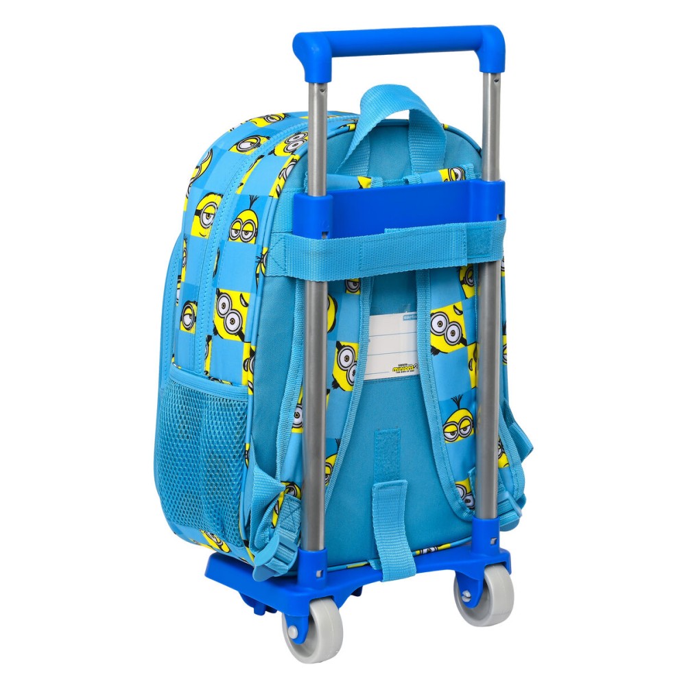 Cartable à roulettes Minions Minionstatic Bleu (26 x 34 x 11 cm)