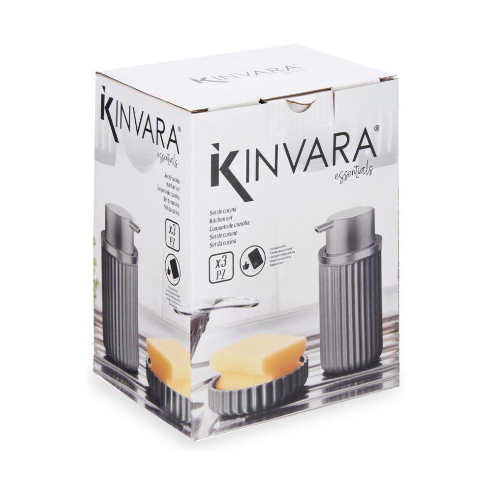 Ensemble de Cuisine Kinvara Anthracite Plastique