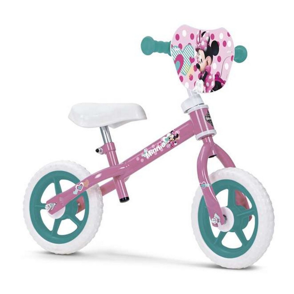 Kinderfahrrad Minnie Mouse   10" Ohne Pedale Rosa