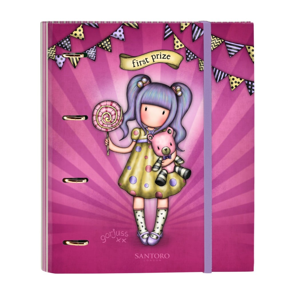 Ring binder Gorjuss First prize Lilac (27 x 32 x 3.5 cm)