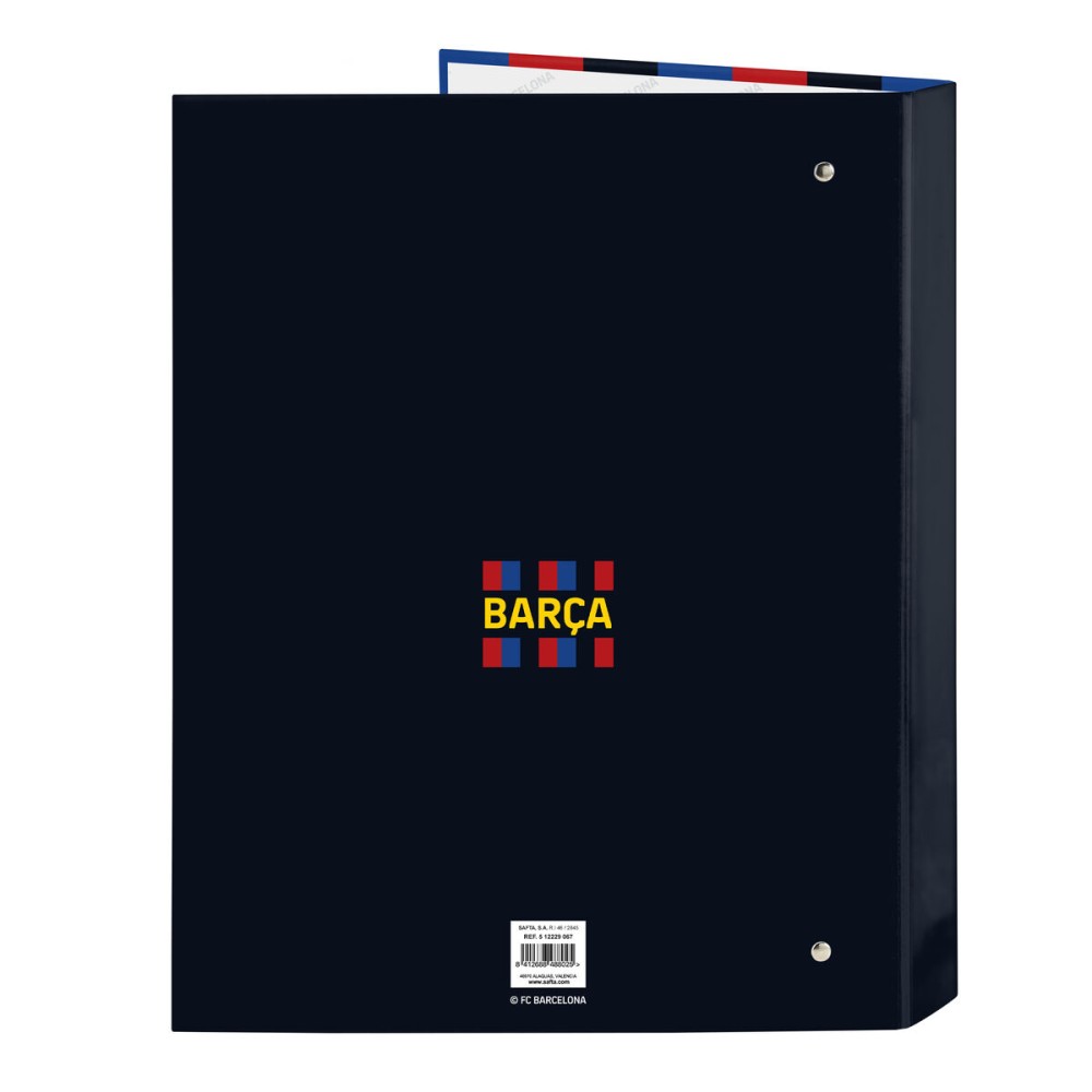 Ring binder F.C. Barcelona Maroon Navy Blue A4 26.5 x 33 x 4 cm