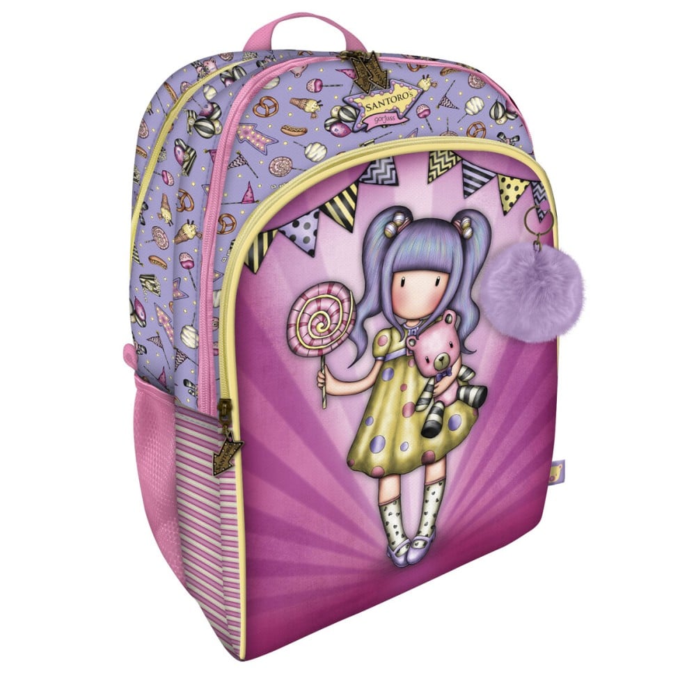 School Bag Gorjuss First prize Lilac 34.5 x 43.5 x 22 cm