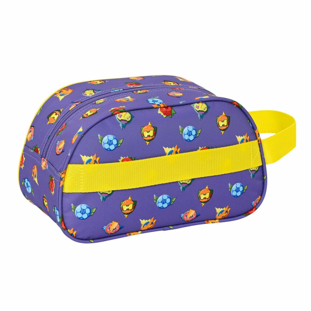 School Toilet Bag SuperThings Guardians of Kazoom Yellow Purple 26 x 15 x 12 cm