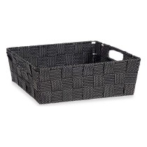 Basket Kipit Black Cloth 23 x 8 x 27 cm