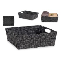 Basket Kipit Black Cloth 23 x 8 x 27 cm