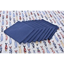 Tischwäsche-Set DKD Home Decor 150 x 250 x 0,5 cm Rot Blau Weiß (2 Stück)