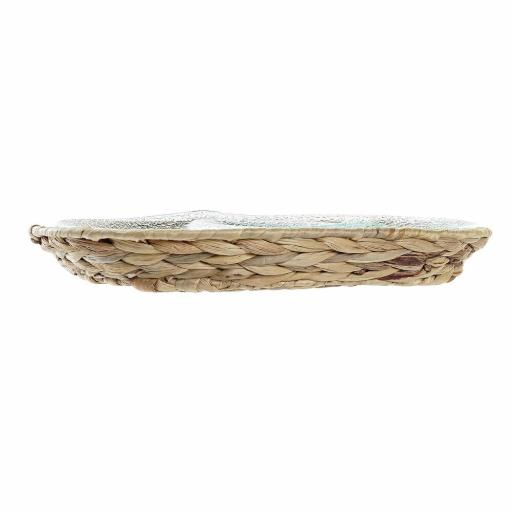 Snack tray DKD Home Decor 38 x 25 x 4 cm Crystal Natural Transparent