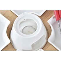 Fondue DKD Home Decor Red 26,5 x 26,5 x 1,5 cm (10 pcs)