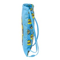 Rucksacktasche mit Bändern Minions Minionstatic Blau 26 x 34 x 1 cm