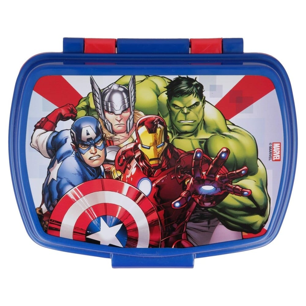 Boîte à Sandwich The Avengers Infinity Bleu Plastique Rouge (17 x 5.6 x 13.3 cm)