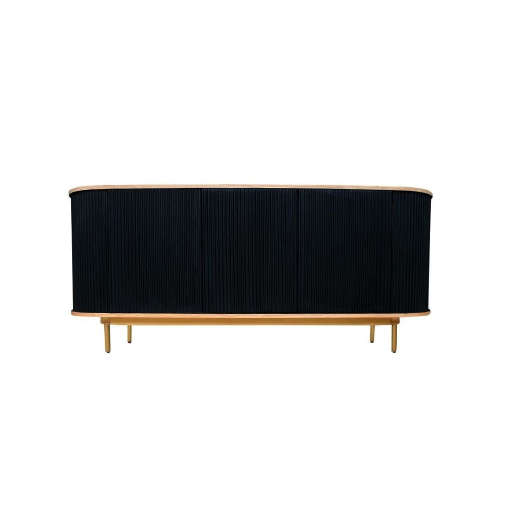 Sideboard DKD Home Decor 177 x 45 x 75 cm Natural Black Oak Mango wood