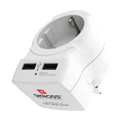 Current Adaptor Skross 1500280 USB x 2 European United Kingdom