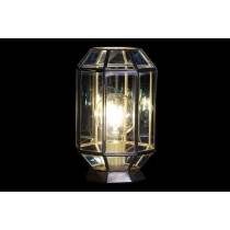 Desk lamp DKD Home Decor Crystal Blue Golden 220 V Brass 50 W Modern (18 x 19 x 29 cm)