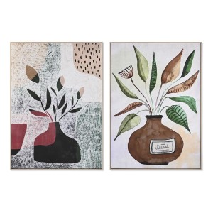 Painting DKD Home Decor 102,5 x 4,3 x 142,6 cm Vase Scandinavian (2 Units)