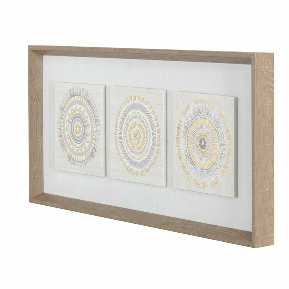 Cadre DKD Home Decor 61 x 3,8 x 26 cm 63,5 x 4 x 28,6 cm Cercles Scandinave (2 Unités)