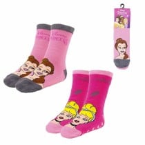 Chaussettes Antidérapantes Disney Princess Multicouleur 2 Unités