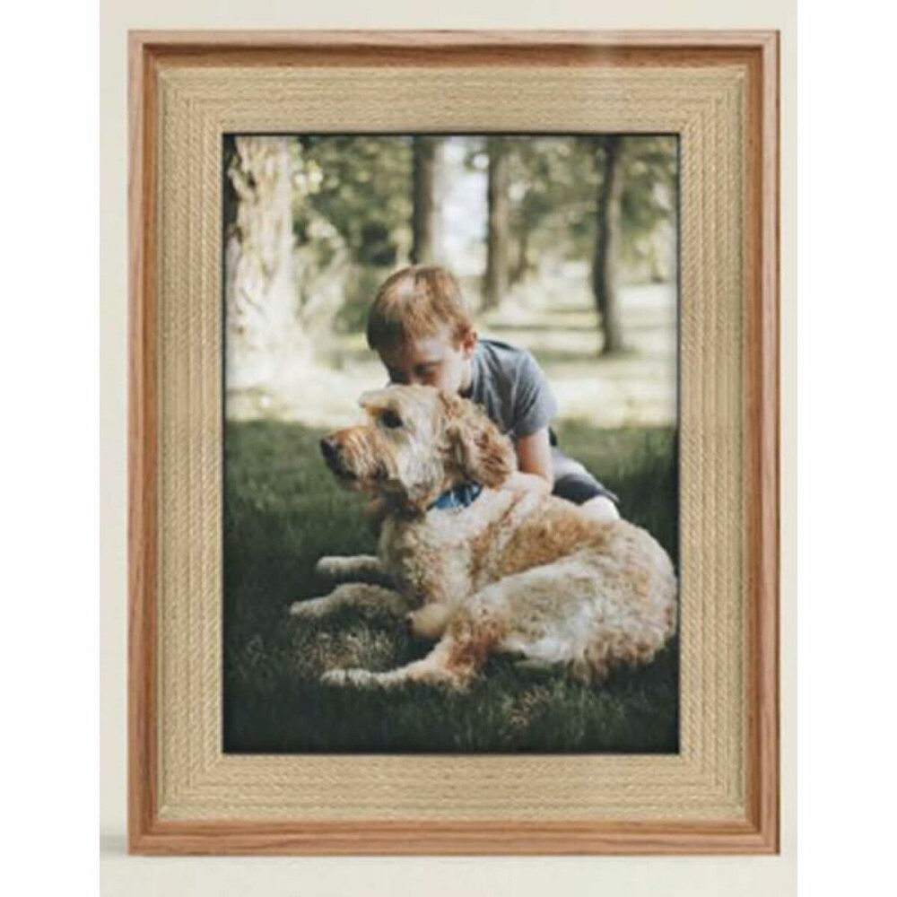 Cadre photo DKD Home Decor Naturel Bois Plastique Bois MDF 26,5 x 2 x 32 cm