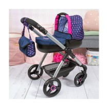 Poussette pour poupées Reig Stule Pram Blue marine 63 cm