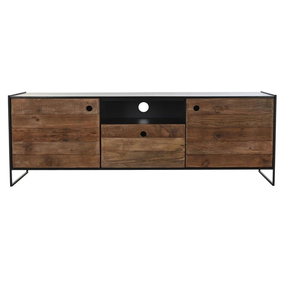 TV-Möbel DKD Home Decor 144,5 x 40 x 51 cm Schwarz Orange Recyceltes Holz Kiefer