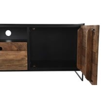 TV-Möbel DKD Home Decor 144,5 x 40 x 51 cm Schwarz Orange Recyceltes Holz Kiefer