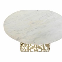 Table Basse DKD Home Decor Blanc Doré Métal Marbre 76 x 76 x 43 cm