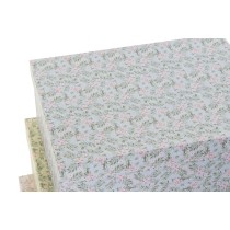 Satz stapelbarer Organizerboxen DKD Home Decor Gelb Blau Rosa Pappe Blomster 43,5 x 33,5 x 15,5 cm (2 Stück) (1 Stück)