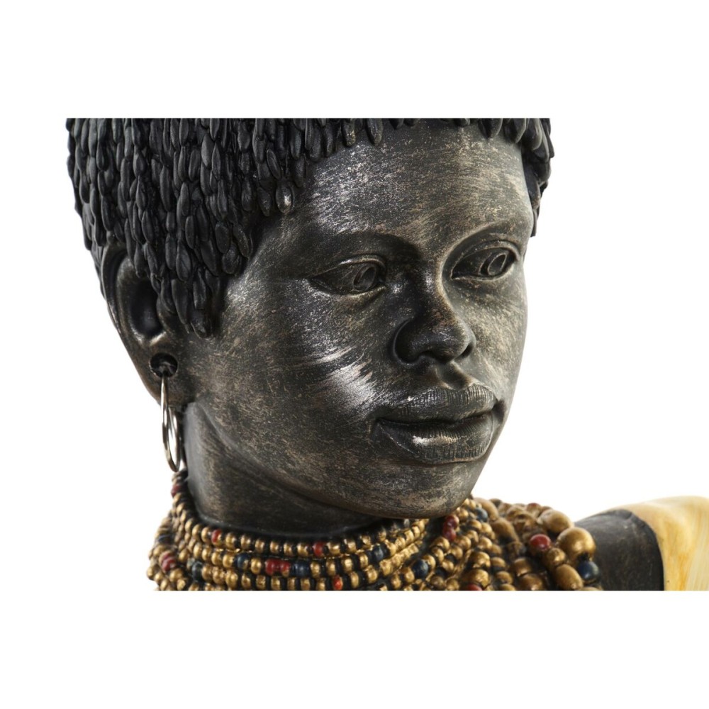 Figurine Décorative DKD Home Decor Noir Beige Colonial Africaine Africain 26 x 20 x 42 cm (2 Unités)