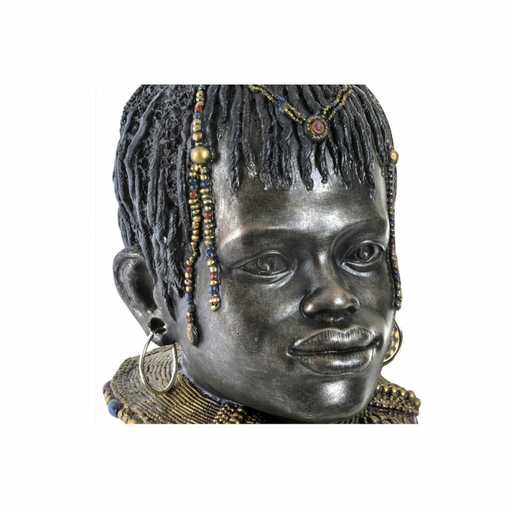 Decorative Figure DKD Home Decor Black Beige Colonial African Woman African Man 26 x 20 x 42 cm (2 Units)