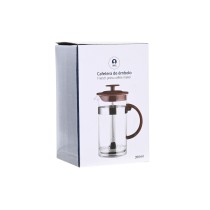 Cafetière à Piston DKD Home Decor Marron Transparent Acier inoxydable Verre Borosilicaté 350 ml 16 x 9 x 18,5 cm