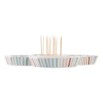 Snack tray DKD Home Decor Multicolour 22 x 22 x 3 cm Stoneware