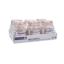 Glasgefäß Quid New Canette Durchsichtig Glas (1L) (Pack 6x)