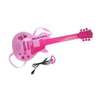 Guitare pour Enfant Hello Kitty Électronique Microphone Rose