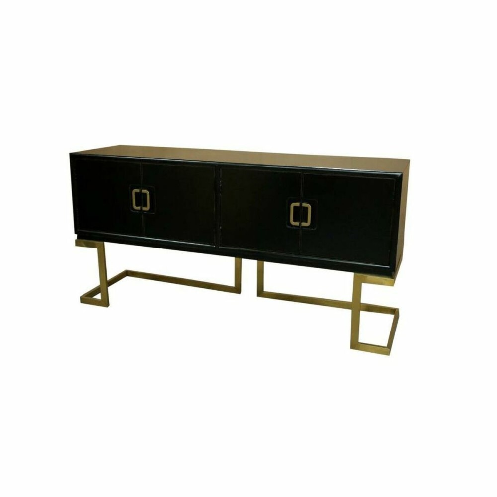 Anrichte DKD Home Decor Schwarz Gold Metall Bronze Pappel (180 x 50 x 90 cm)