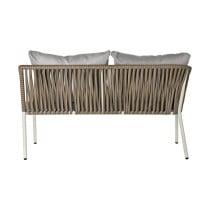 Wohnzimmer Sitzgruppe mit Tisch DKD Home Decor Kristall Synthetischer Rattan Stahl (190 x 190 x 70 cm)