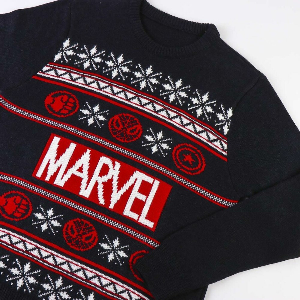 Pull unisex Marvel Bleu foncé